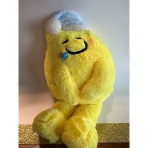 Lemon8 Plush Yellow Sleepy Character Nightcap Stuffed Toy Mascot